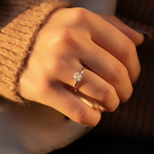 The Kamellie Set With A 3 Carat Cushion Moissanite