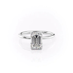 The Kamellie Set With A 3 Carat Emerald Moissanite