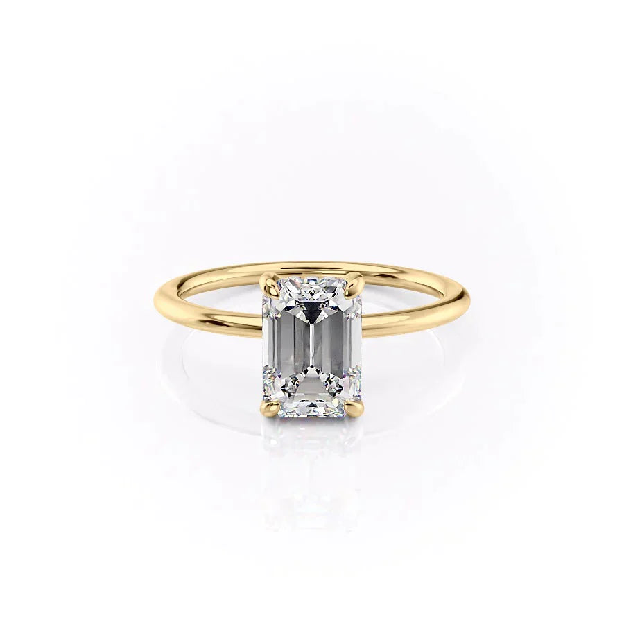 The Kamellie Set With A 1 Carat Emerald Moissanite