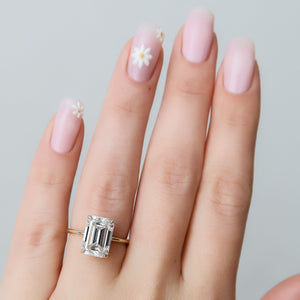 The Kamellie Set With A 1.5 Carat Emerald Lab Diamond