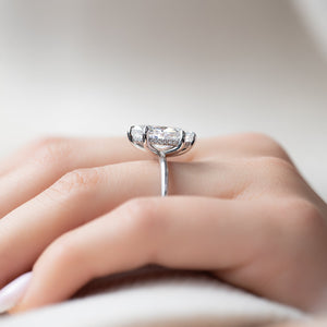 The Kamellie Set With A 4 Carat Marquise Moissanite