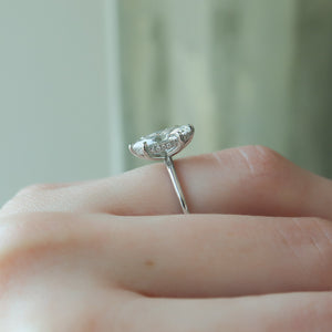 The Kamellie Set With A 4 Carat Marquise Moissanite