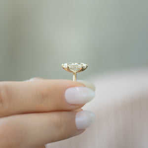 The Kamellie Set With A 1.5 Carat Marquise Lab Diamond
