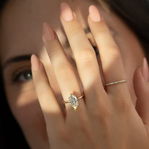 The Kamellie Set With A 1.5 Carat Marquise Lab Diamond