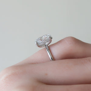 The Kamellie Set With A 4 Carat Oval Moissanite