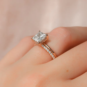 The Kamellie Set With A Princess Lab Diamond