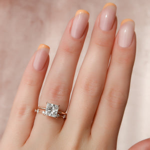 The Kamellie Set With A 2 Carat Princess Lab Diamond