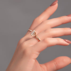 The Kamellie Set With A Princess Lab Diamond