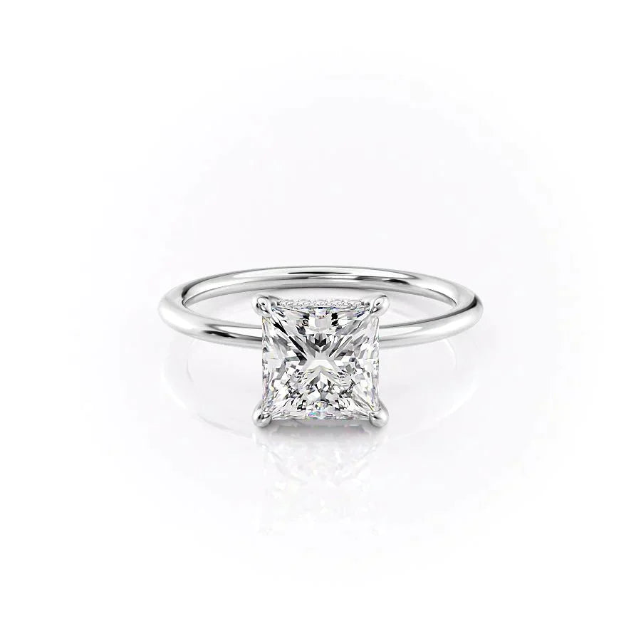 The Kamellie Set With A 3 Carat Princess Moissanite