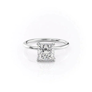 The Kamellie Set With A 1.5 Carat Princess Lab Diamond