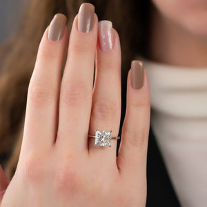 The Kamellie Set With A 4 Carat Princess Moissanite