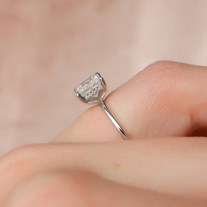 The Kamellie Set With A 4 Carat Princess Moissanite