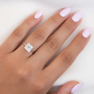 The Kamellie Set With A 4 Carat Princess Moissanite