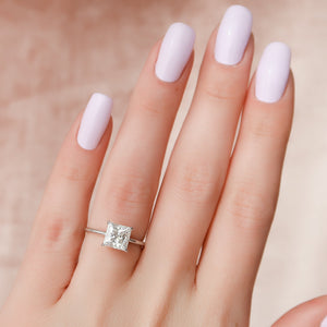 The Kamellie Set With A 4 Carat Princess Moissanite