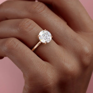 The Kamellie Set With A 1 Carat Round Lab Diamond