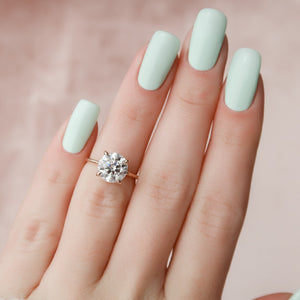 The Kamellie Set With A 2 Carat Round Moissanite
