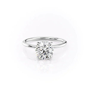 The Kamellie Set With A 4 Carat Round Moissanite