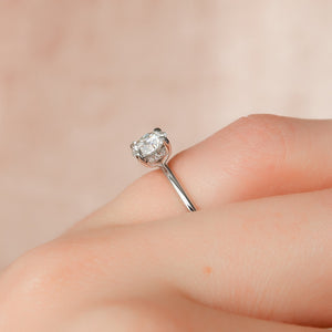 The Kamellie Set With A 3 Carat Round Moissanite