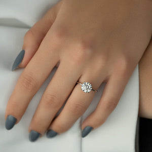 The Kamellie Set With A 3 Carat Round Moissanite