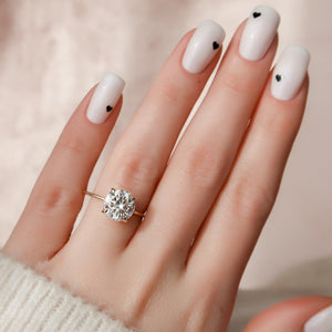 The Kamellie Set With A 1 Carat Round Lab Diamond