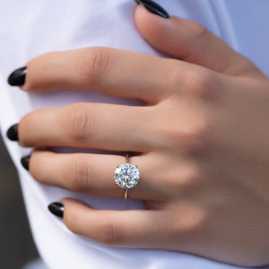 The Kamellie Set With A 1 Carat Round Lab Diamond