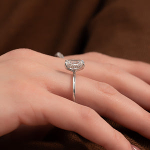 The Kamellie Set With A 5 Carat Radiant Moissanite