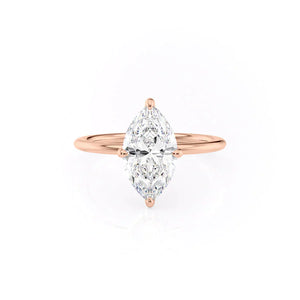 The Kamellie Set With A 1 Carat Marquise Moissanite