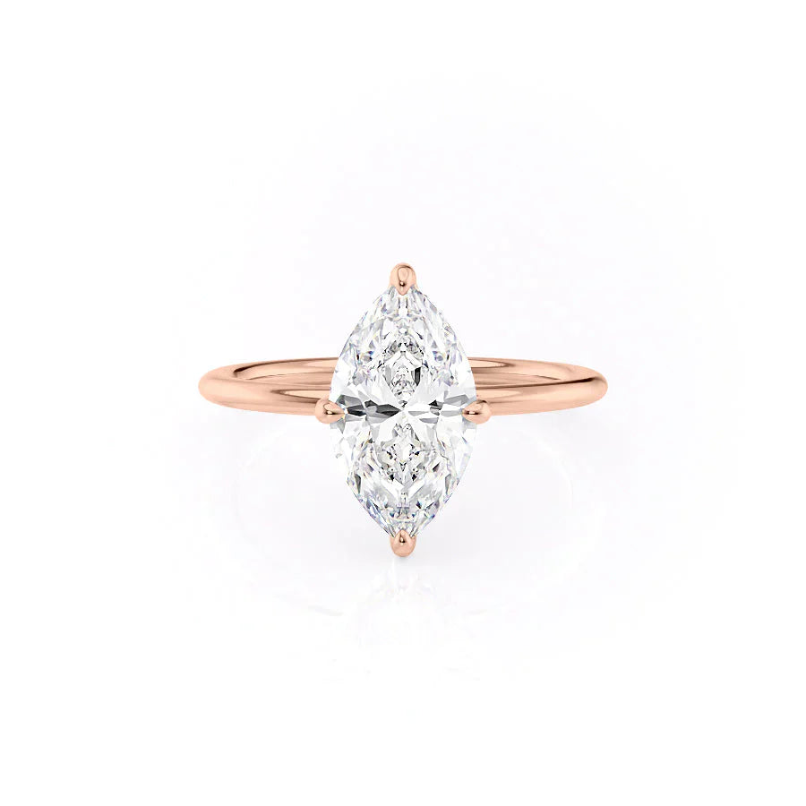 The Kamellie Set With A 5 Carat Marquise Moissanite