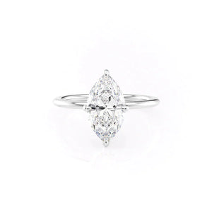 The Kamellie Set With A 2.5 Carat Marquise Lab Diamond