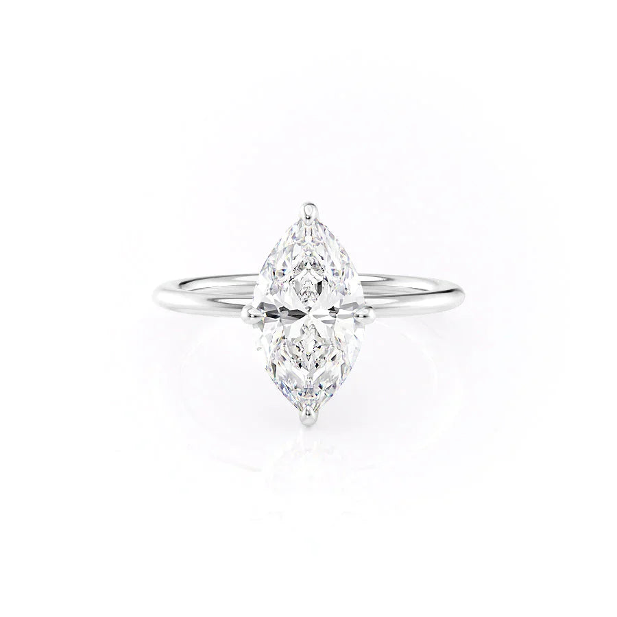 The Kamellie Set With A 5 Carat Marquise Moissanite