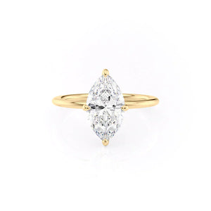 The Kamellie Set With A 5 Carat Marquise Moissanite