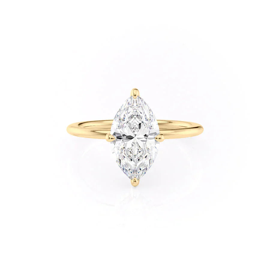 The Kamellie Set With A 4 Carat Marquise Moissanite