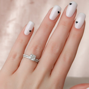 The Pave Kamellie Set With A 2 Carat Cushion Lab Diamond