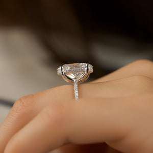 The Pave Kamellie Set With A 2 Carat Oval Lab Diamond