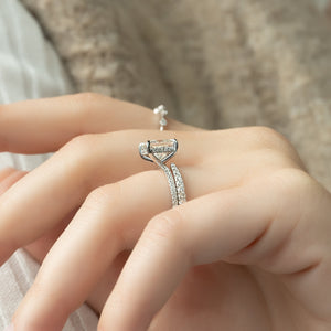 The Pave Kamellie Set With A Princess Lab Diamond