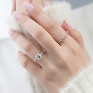The Pave Kamellie Set With A Princess Lab Diamond