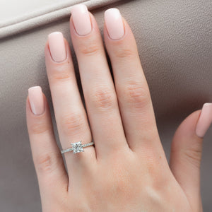 The Pave Kamellie Set With A Princess Lab Diamond