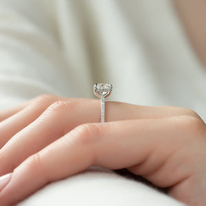The Pave Kamellie Set With A Princess Lab Diamond