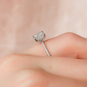 The Pave Kamellie Set With A 2 Carat Princess Lab Diamond
