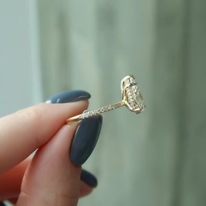 The Pave Kamellie Set With A 5 Carat Pear Moissanite
