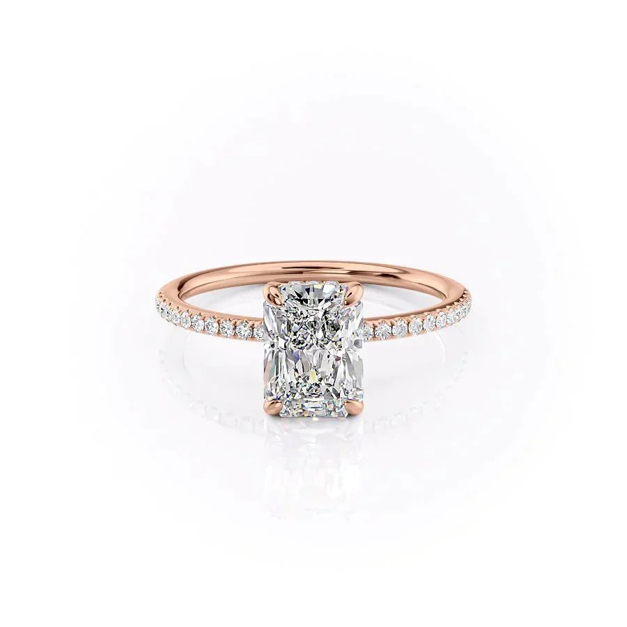 The Pave Kamellie Set With A 2 Carat Radiant Lab Diamond
