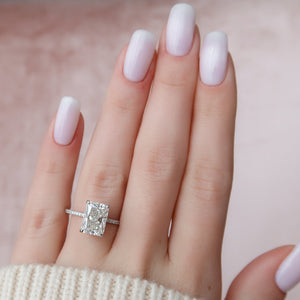The Pave Kamellie Set With A 2 Carat Radiant Lab Diamond