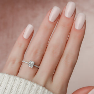 The Pave Kamellie Set With A 2 Carat Radiant Lab Diamond
