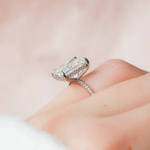 The Pave Kamellie Set With A 2 Carat Radiant Lab Diamond