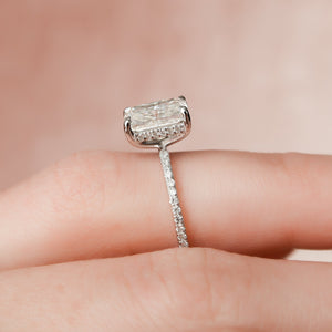 The Pave Kamellie Set With A 2 Carat Radiant Lab Diamond