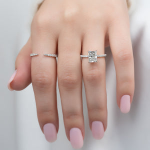 The Pave Kamellie Set With A 2 Carat Radiant Lab Diamond