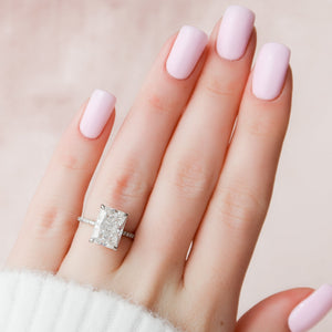 The Pave Kamellie Set With A Radiant Lab Diamond