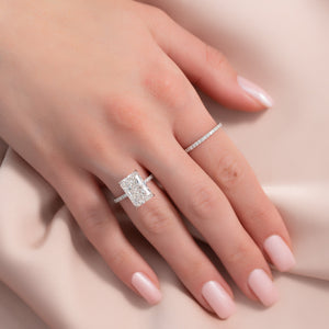 The Pave Kamellie Set With A 2 Carat Radiant Lab Diamond