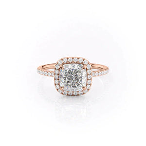 The Michelle Set With A 2 Carat Cushion Lab Diamond