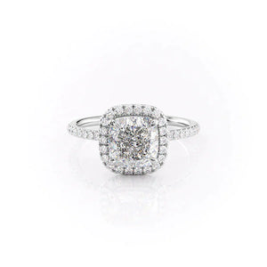 The Michelle Set With A 3 Carat Cushion Lab Diamond
